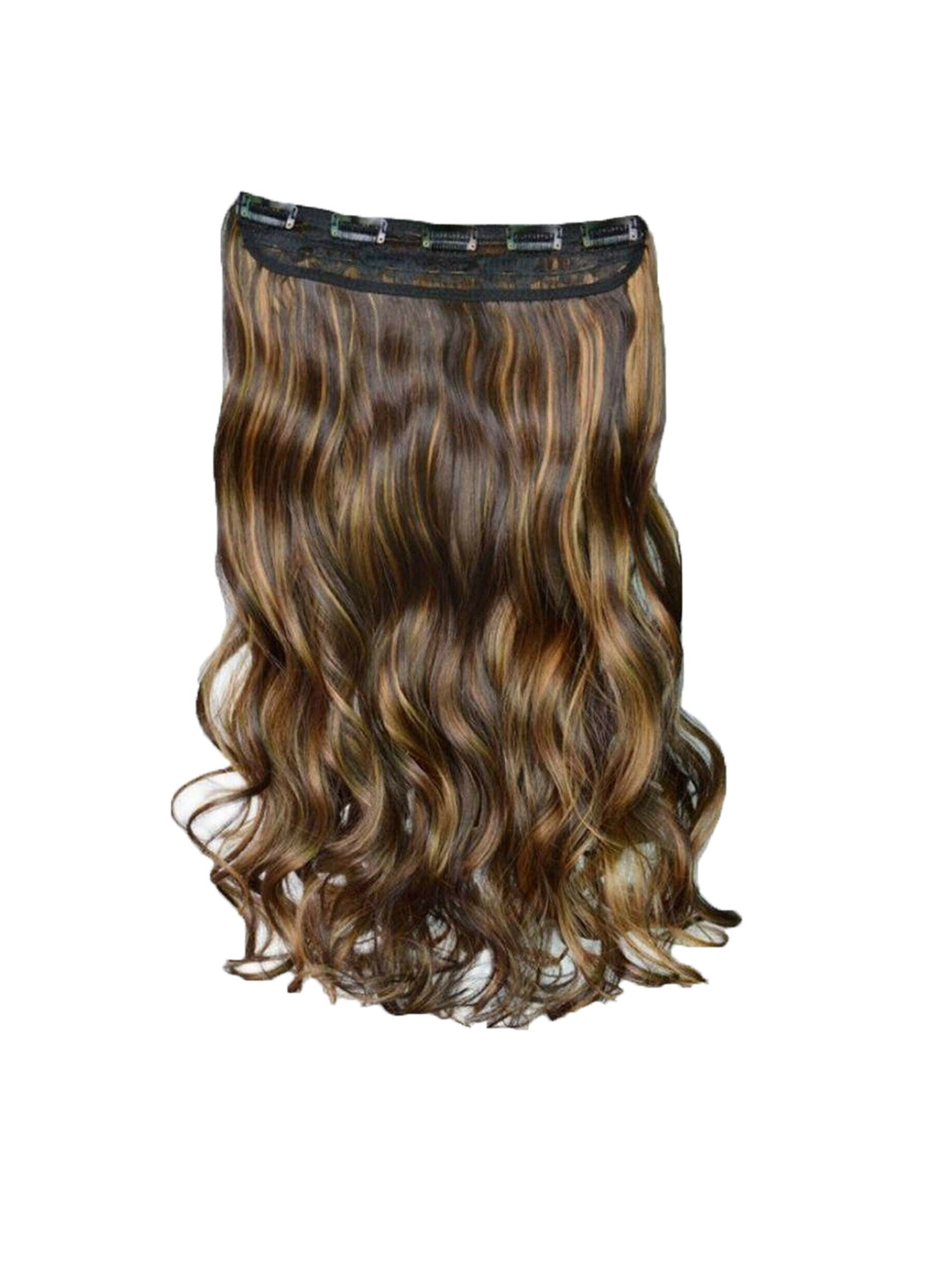 CRIBE Clip-In Locks Wavy Hair Extension - Gold Highlight - 24 Inch