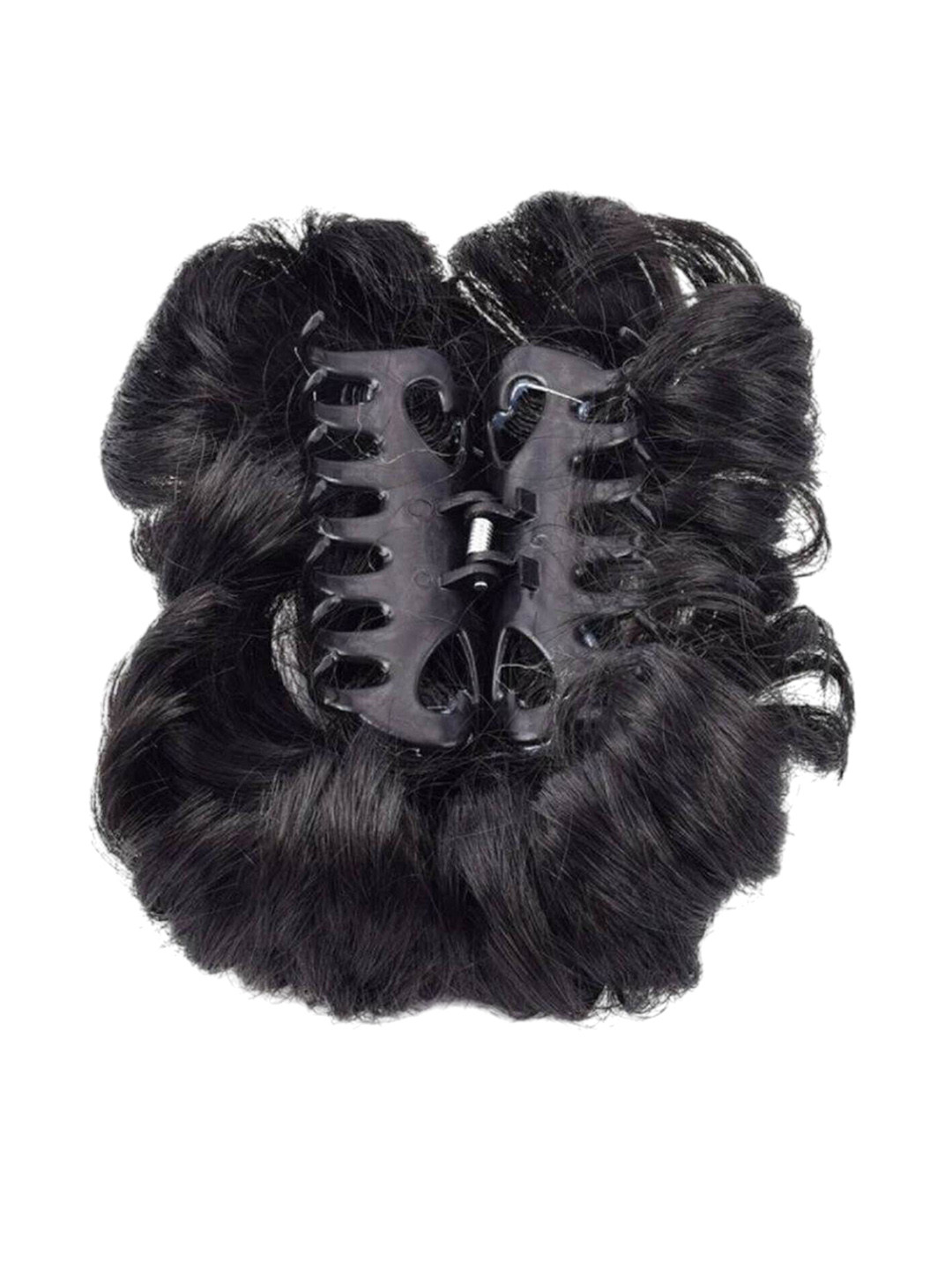 CRIBE Clip-In Curly Bun Hair Extension - Black - 6 Inch