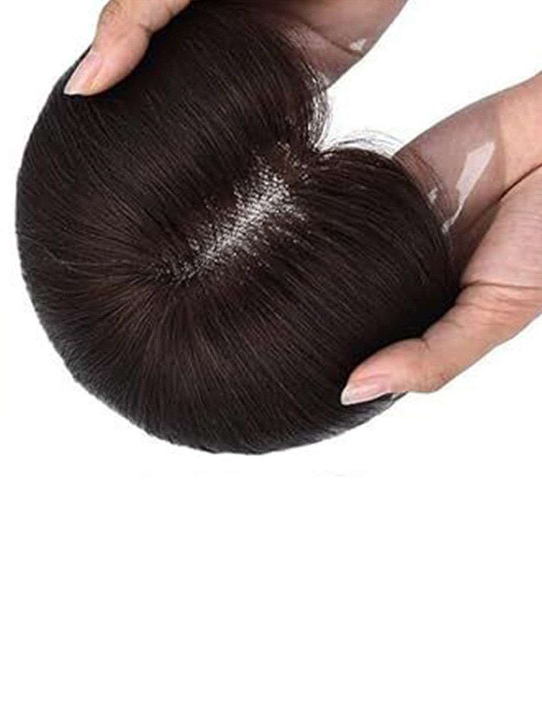 CRIBE Clip-In Wavy Scalp Topper Hair Extension - Brown - 10 Inch