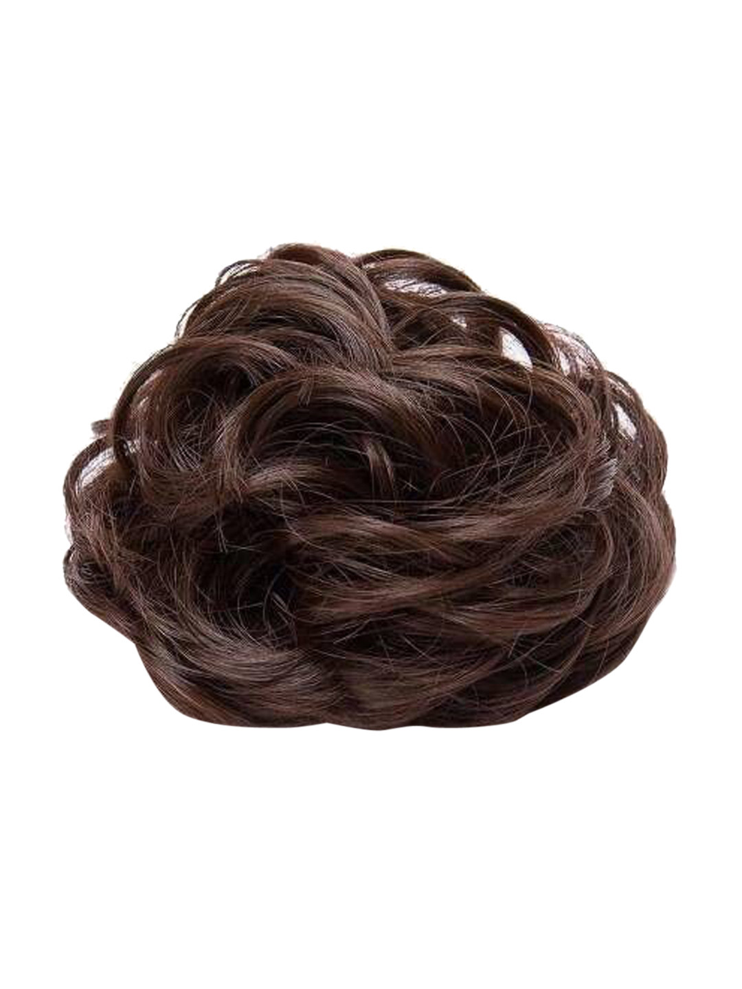 CRIBE Clip-In Curly Bun Hair Extension - Brown - 6 Inch