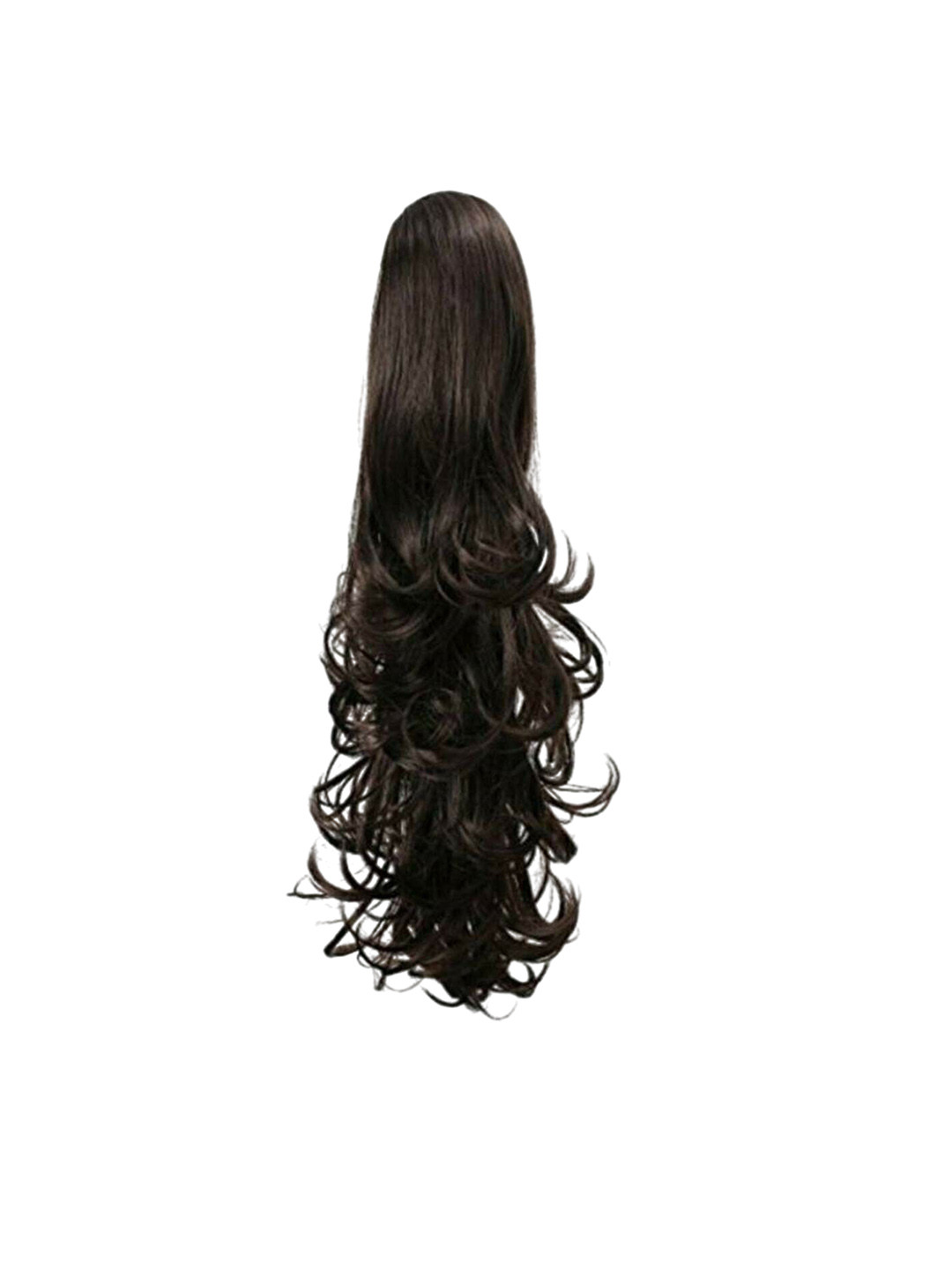 CRIBE Clip-In Curly Ponytail Hair Extension - Black - 20 Inch