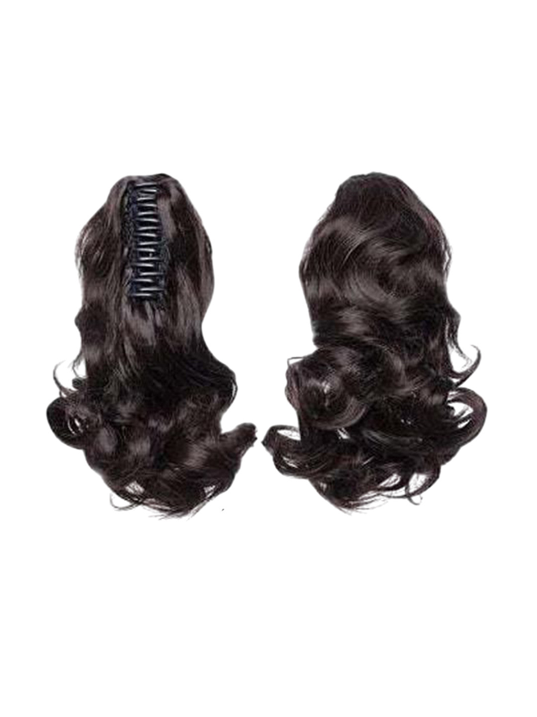 CRIBE Clip-In Wavy Ponytail Hair Extension - Brown - 24 Inch