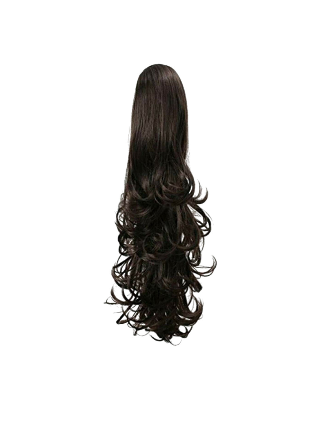 CRIBE Clip-In Wavy Ponytail Hair Extension - Black - 20 Inch