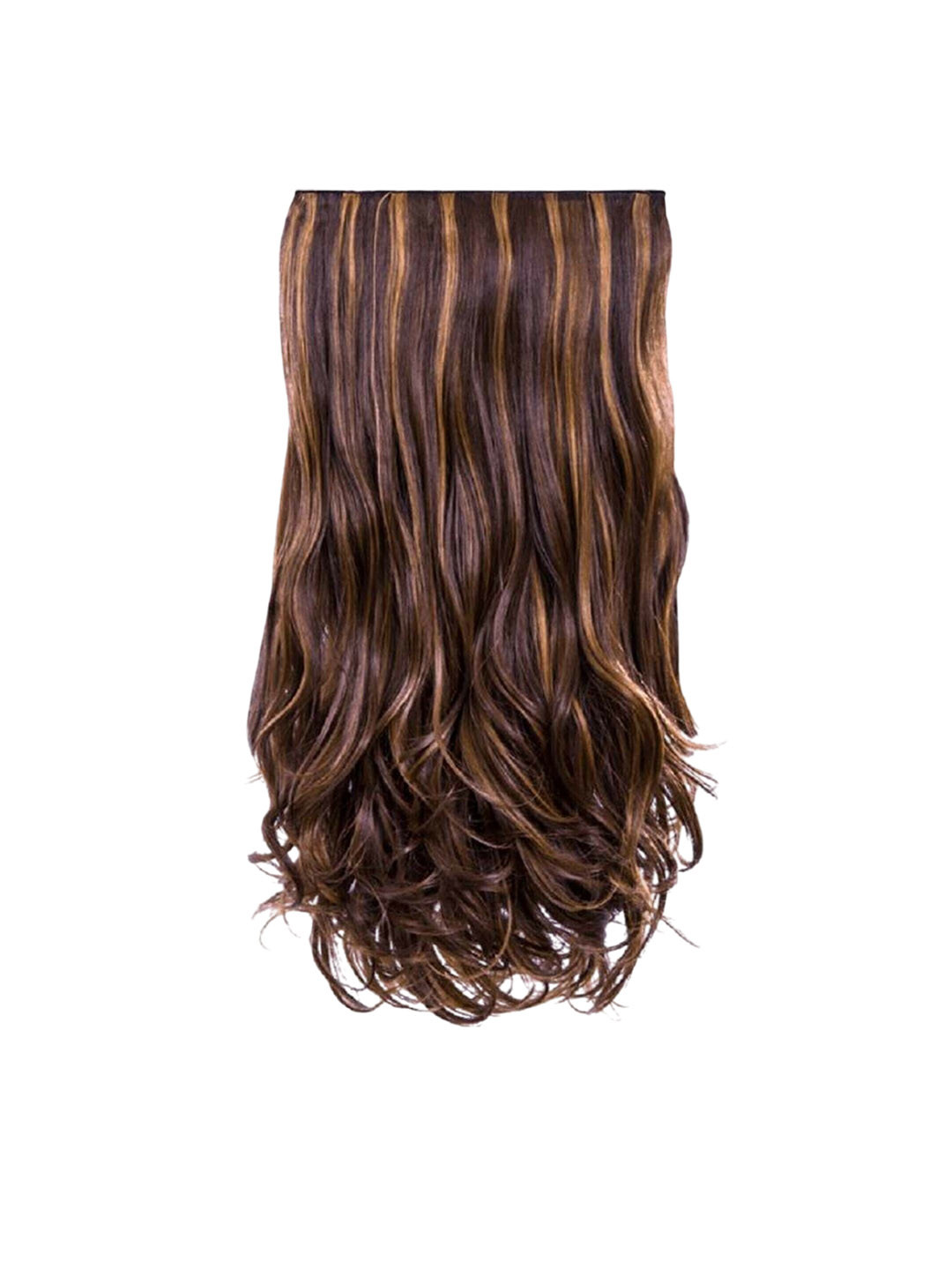 CRIBE Clip-In Wavy Locks Hair Extension - Goldlen Highlight- 24 Inch