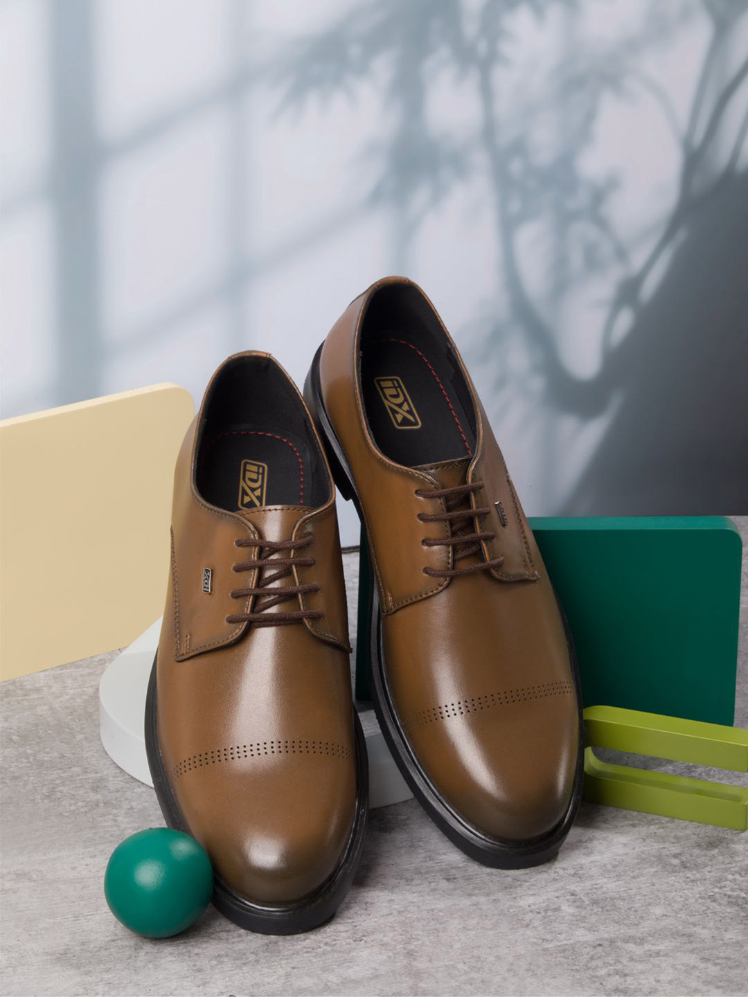 ID Men Leather Lace-Ups Formal Derbys