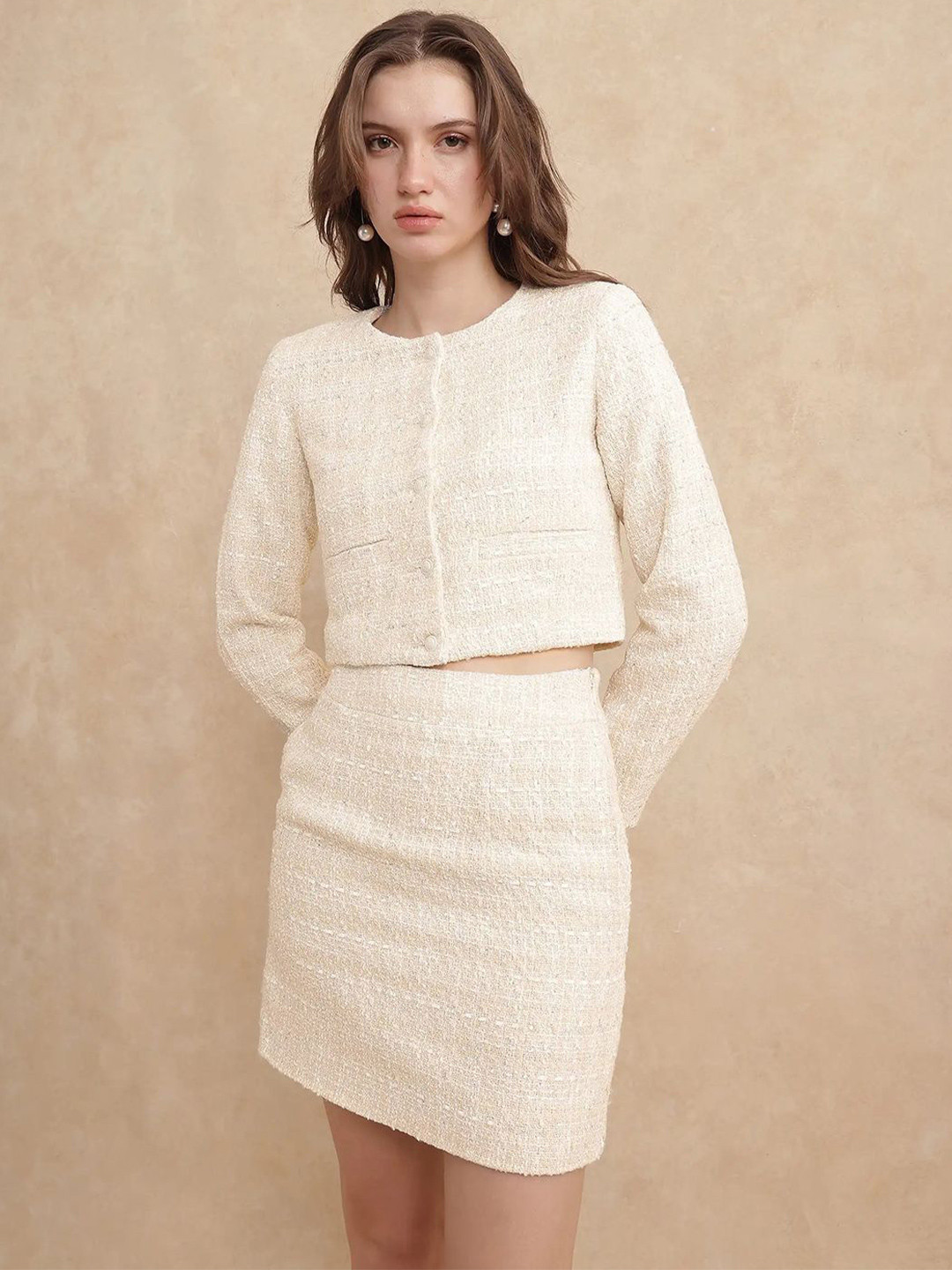 RAREISM Women Vadzai -B Primary Beige Skirts