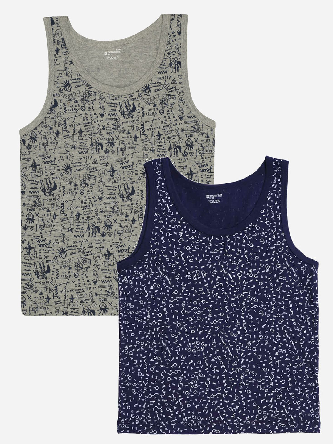 Bodycare Kids Boys Vest Round Neck Sleeveless Pack Of 2