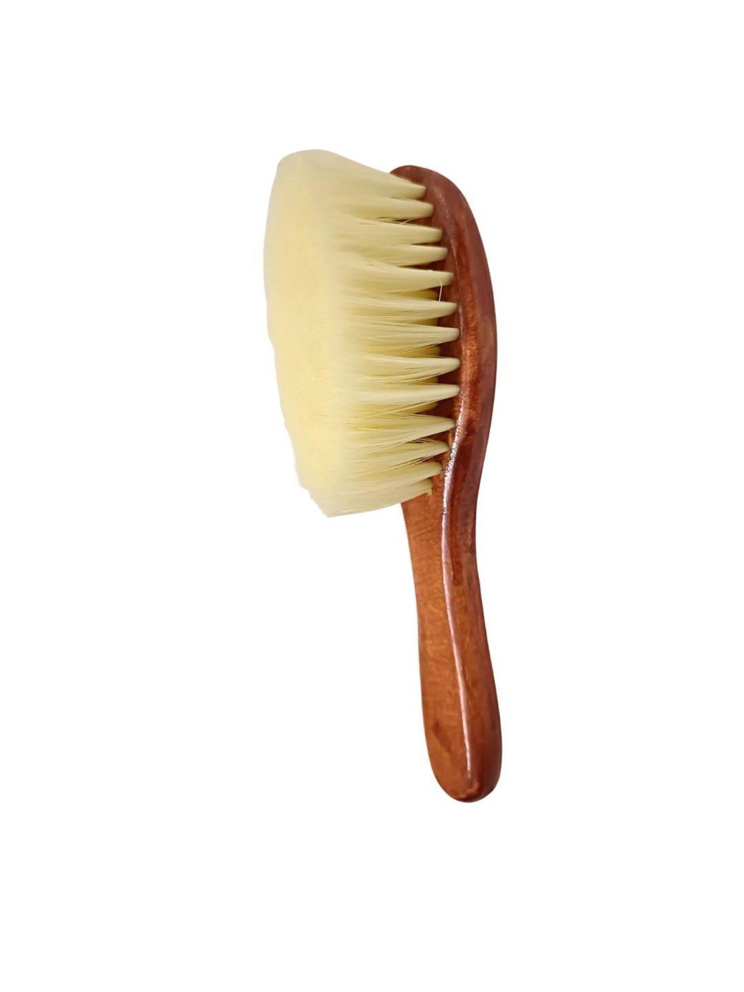 Doberyl Hair Cleaning Soft Brush With Wooden Handle - Brown
