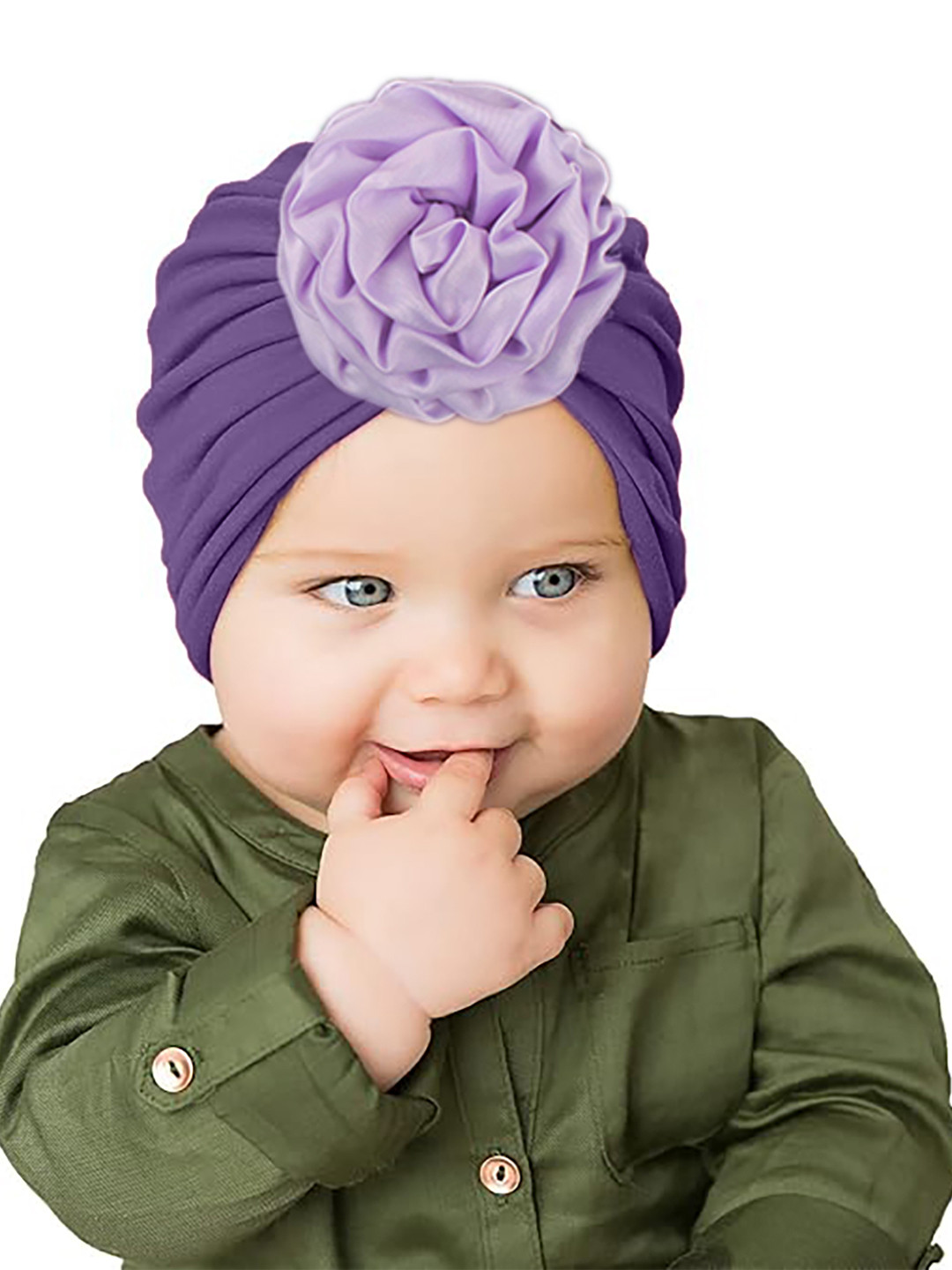 SYGA Kids Turban Flower Cap
