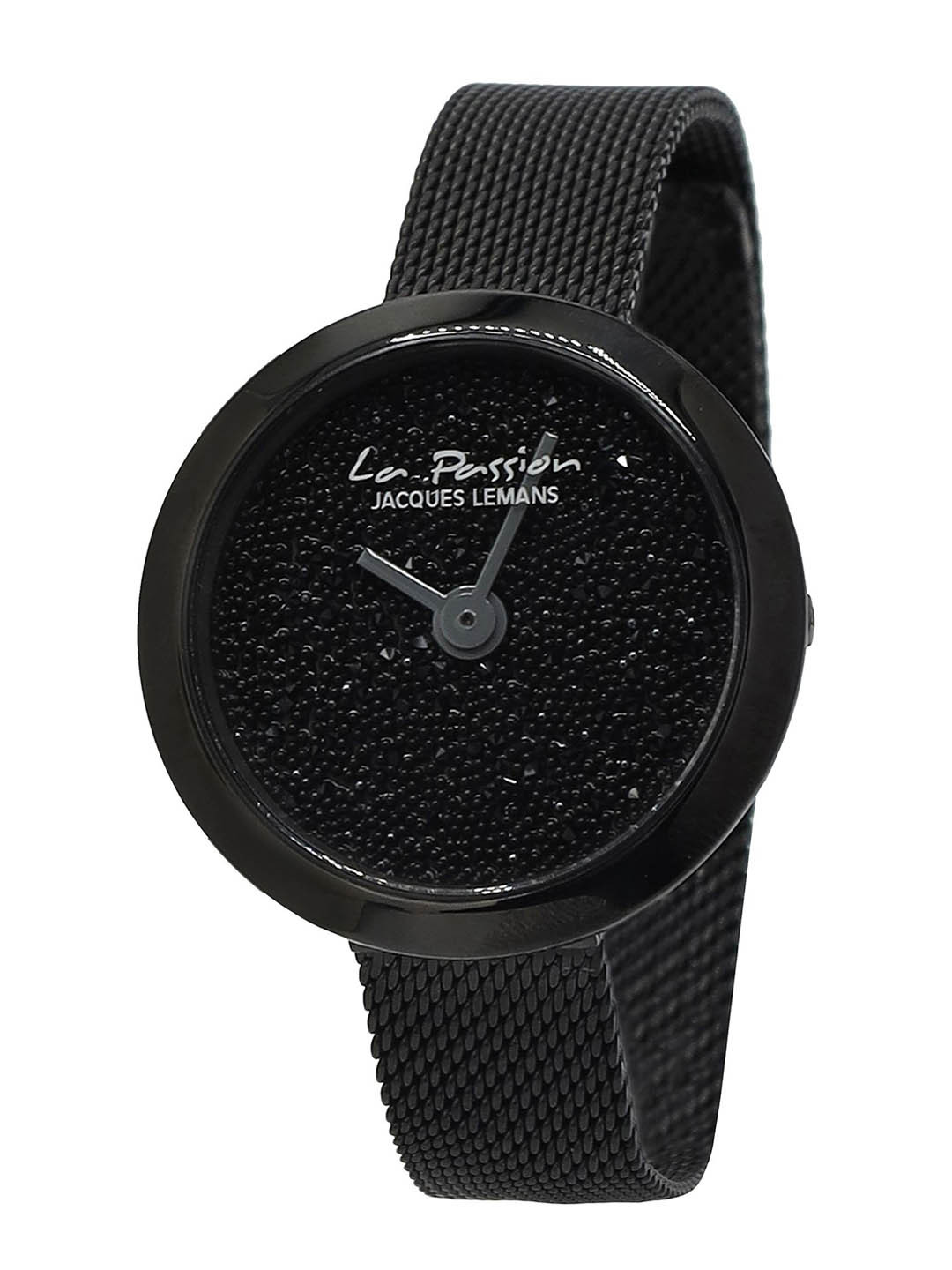 Jacques Lemans Women Textured Dial & Stainless Steel Straps Analogue Watch LP-124DZM