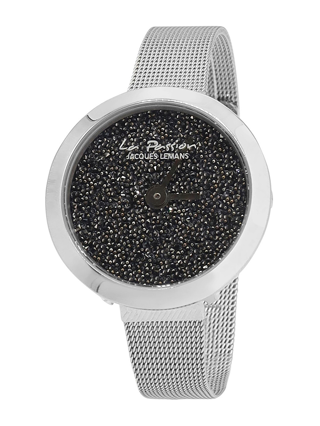 Jacques Lemans Women Embellished Stainless Steel Straps Analogue Watch LP-124AZM