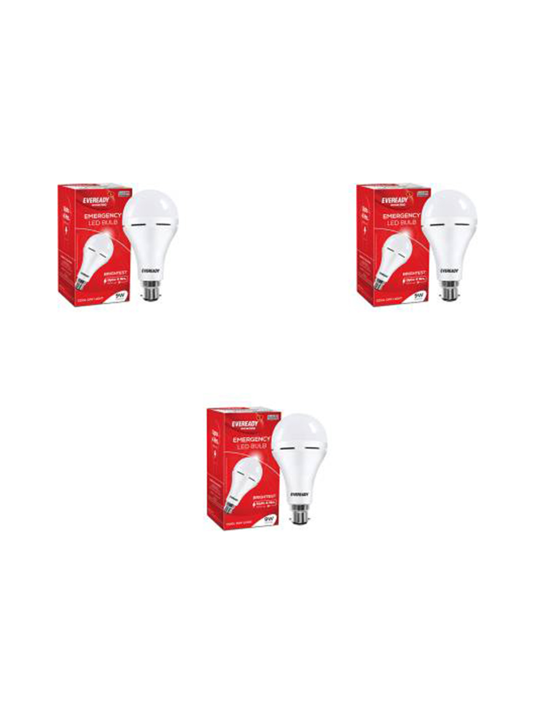 EVEREADY 3 Pieces EME 9W Emergency Light