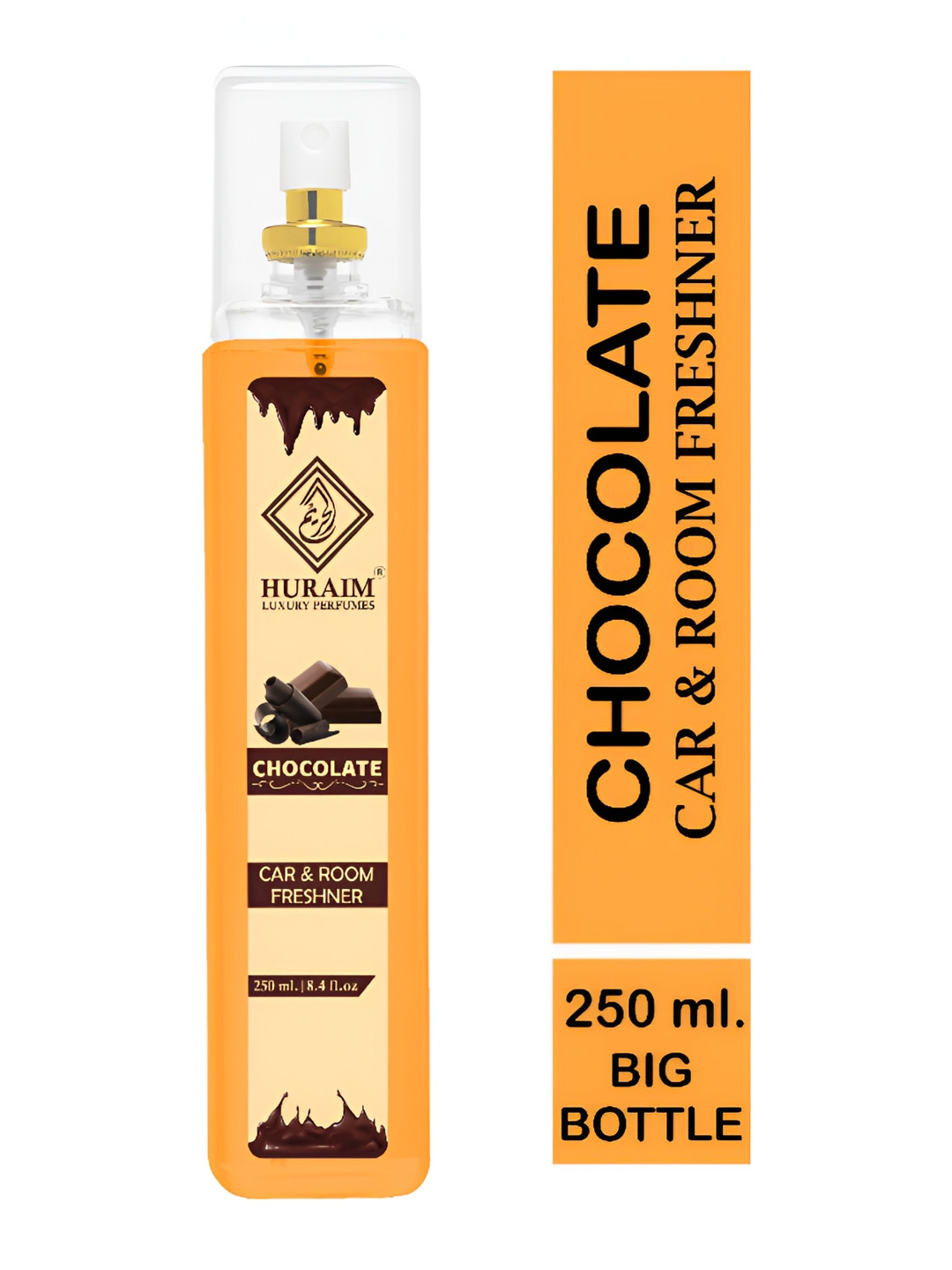 HURAIM Orange Colored & Black Chocolate Fragrance Air Freshener 250 ml