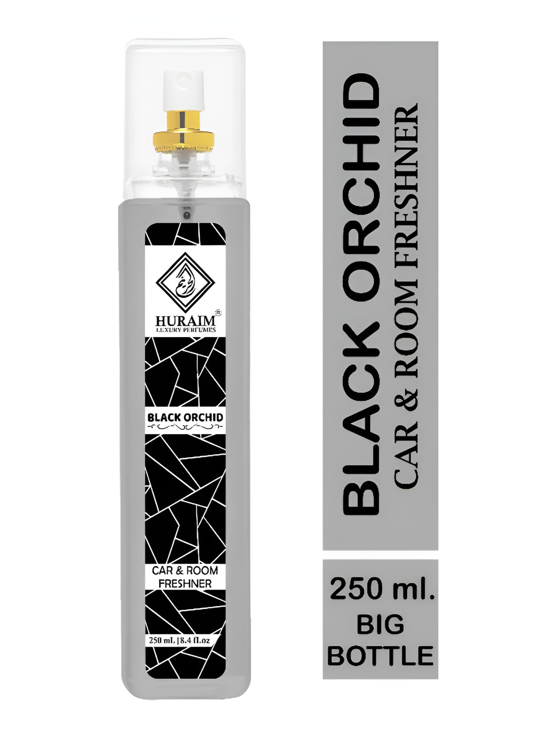 HURAIM Silver Toned & Black Orchid Fragrance Air Freshener 250 ml