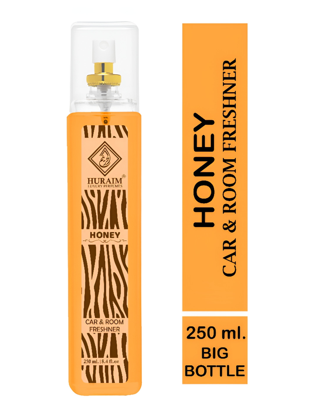 HURAIM Orange Colored & Black Honey Fragrance Air Freshener 250 ml