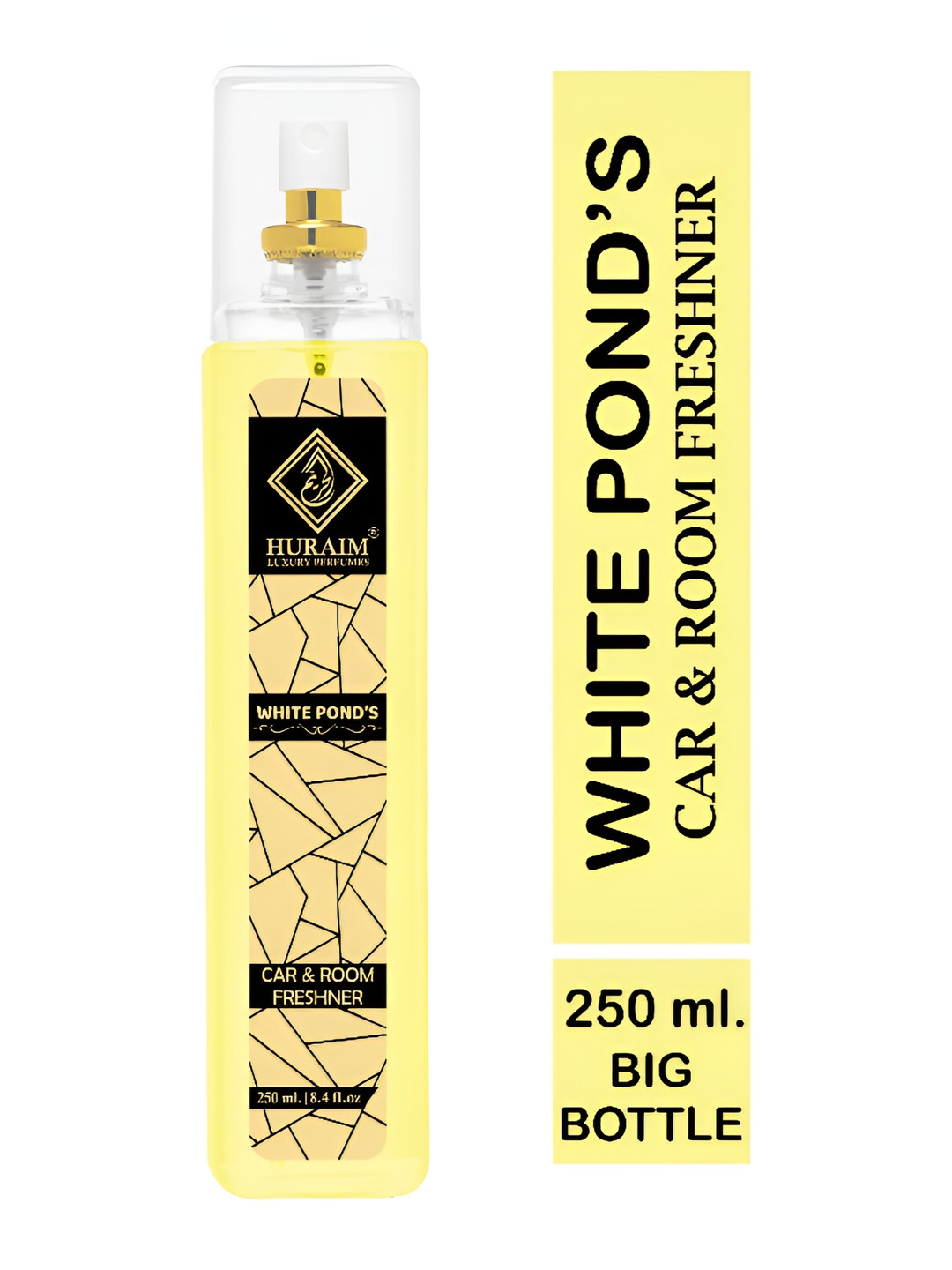 HURAIM Yellow & Black White Ponds Fragrance Air Freshener 250 ml