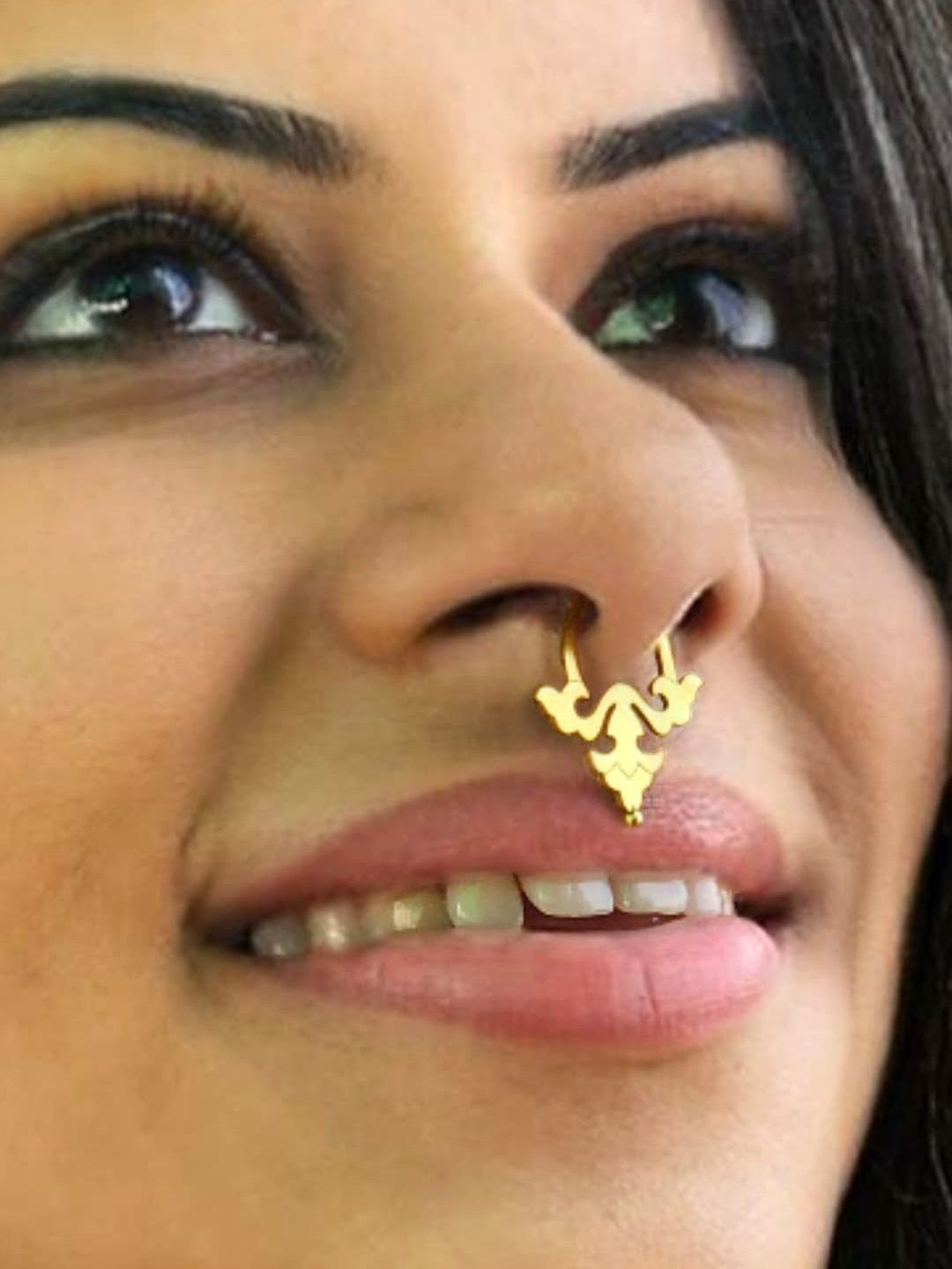 Sangria Elegance Nose Hoop No Piercing Septum Nosepin