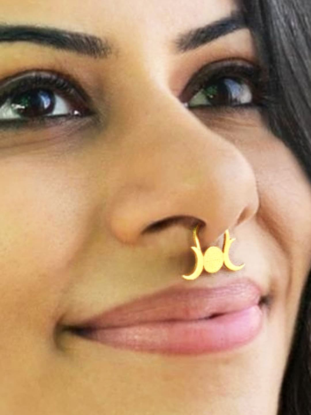 Sangria Minimalist Septum No Piercing Nosepin