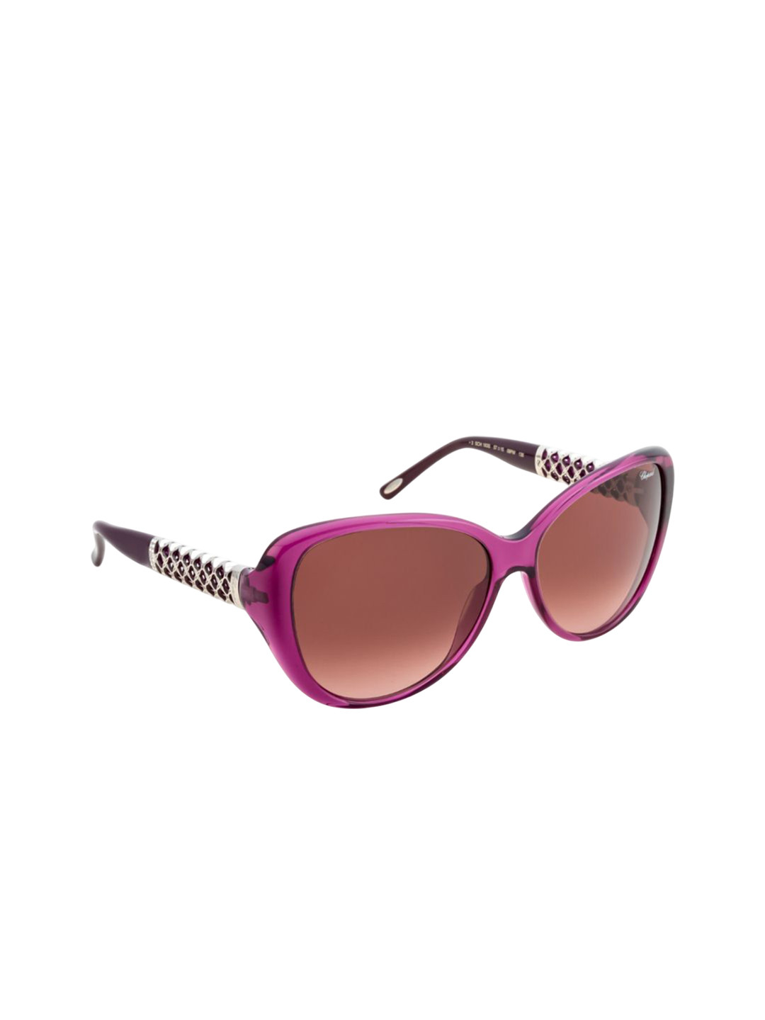 Chopard Women Butterfly Sunglasses With UV Protected Lens SCH183S9PWSG