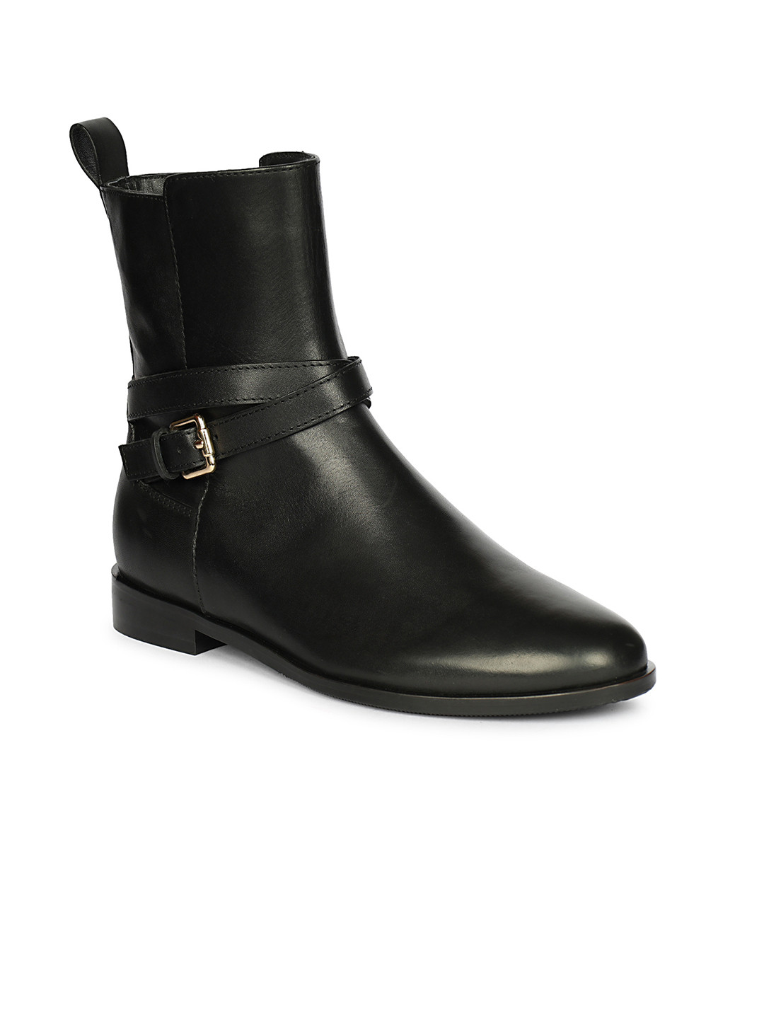Saint G Women Suede Leather Buckle High Ankle Winter Boots