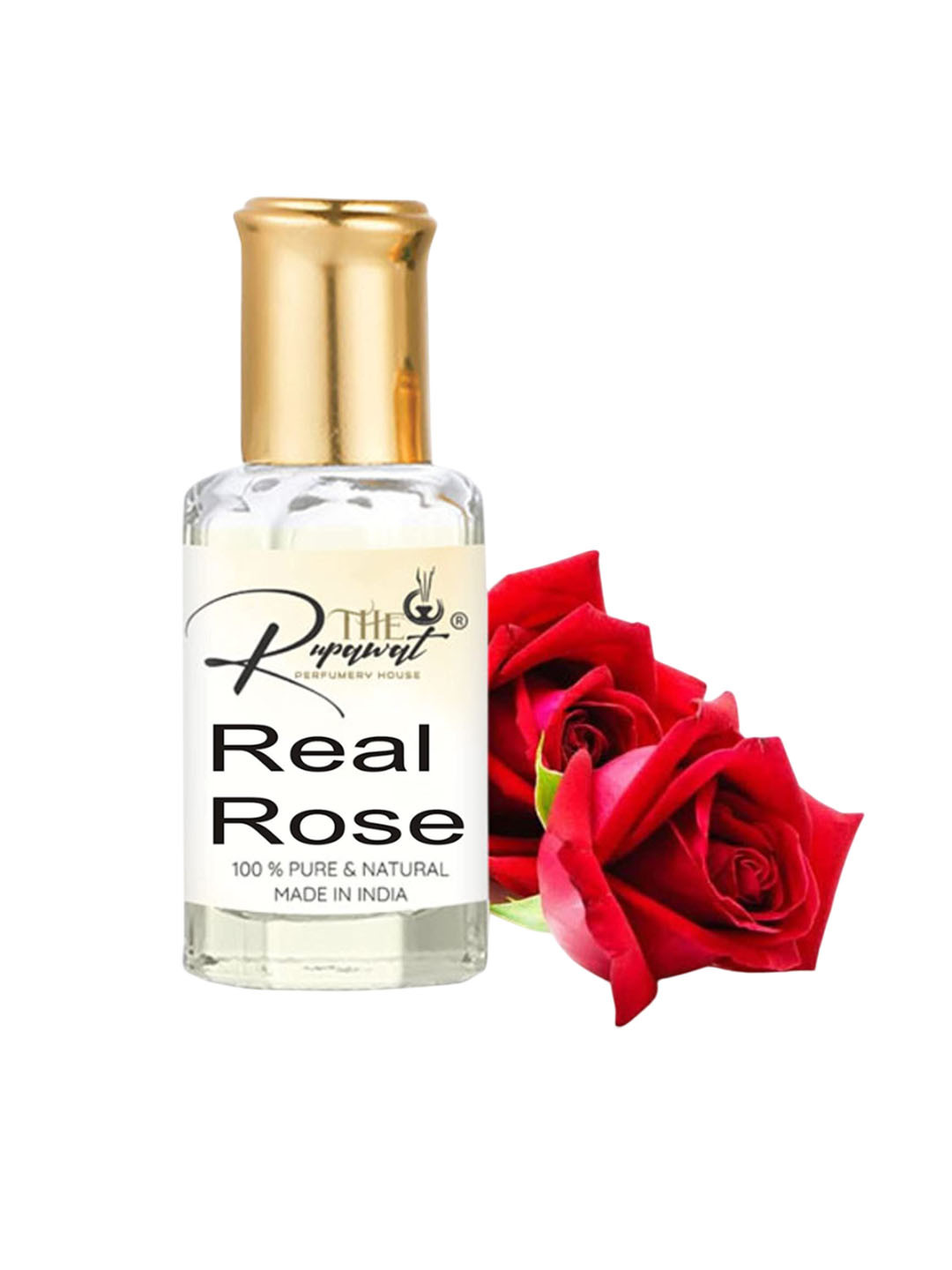 THE RUPAWAT Perfumery House Real Rose Natural & Alcohol Free Attar - 12 ml