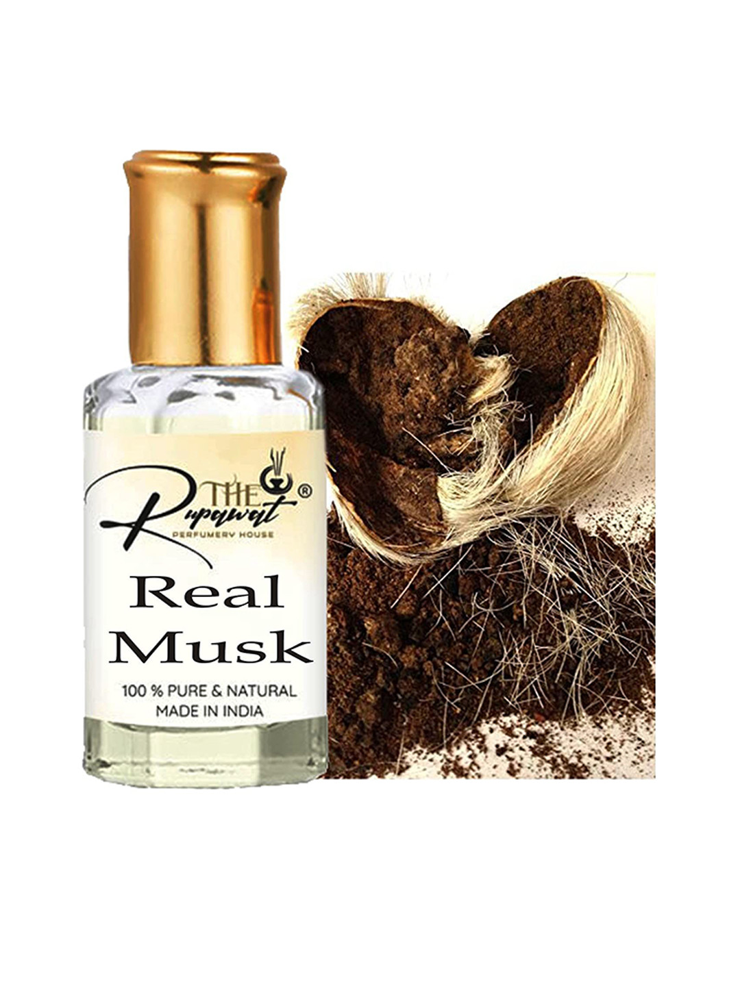 THE RUPAWAT Perfumery House Real Musk Natural & Alcohol-Free Attar - 12 ml