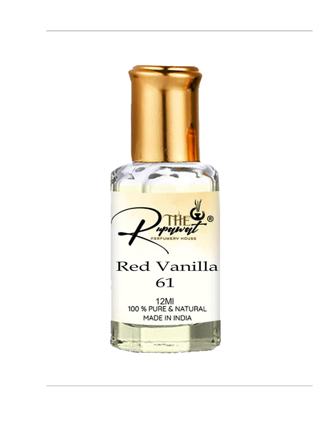 THE RUPAWAT Perfumery House Red Vanilla 61 100% Natural & Alcohol Free Attar - 12 ml