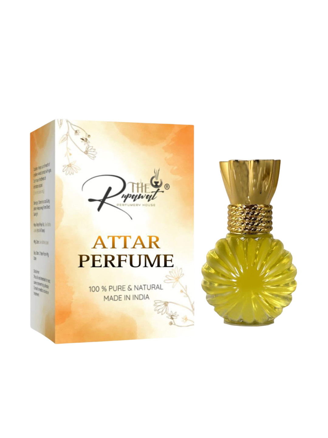 THE RUPAWAT Perfumery House Red Rose Premium 100% Natural & Alcohol Free Attar - 12 ml
