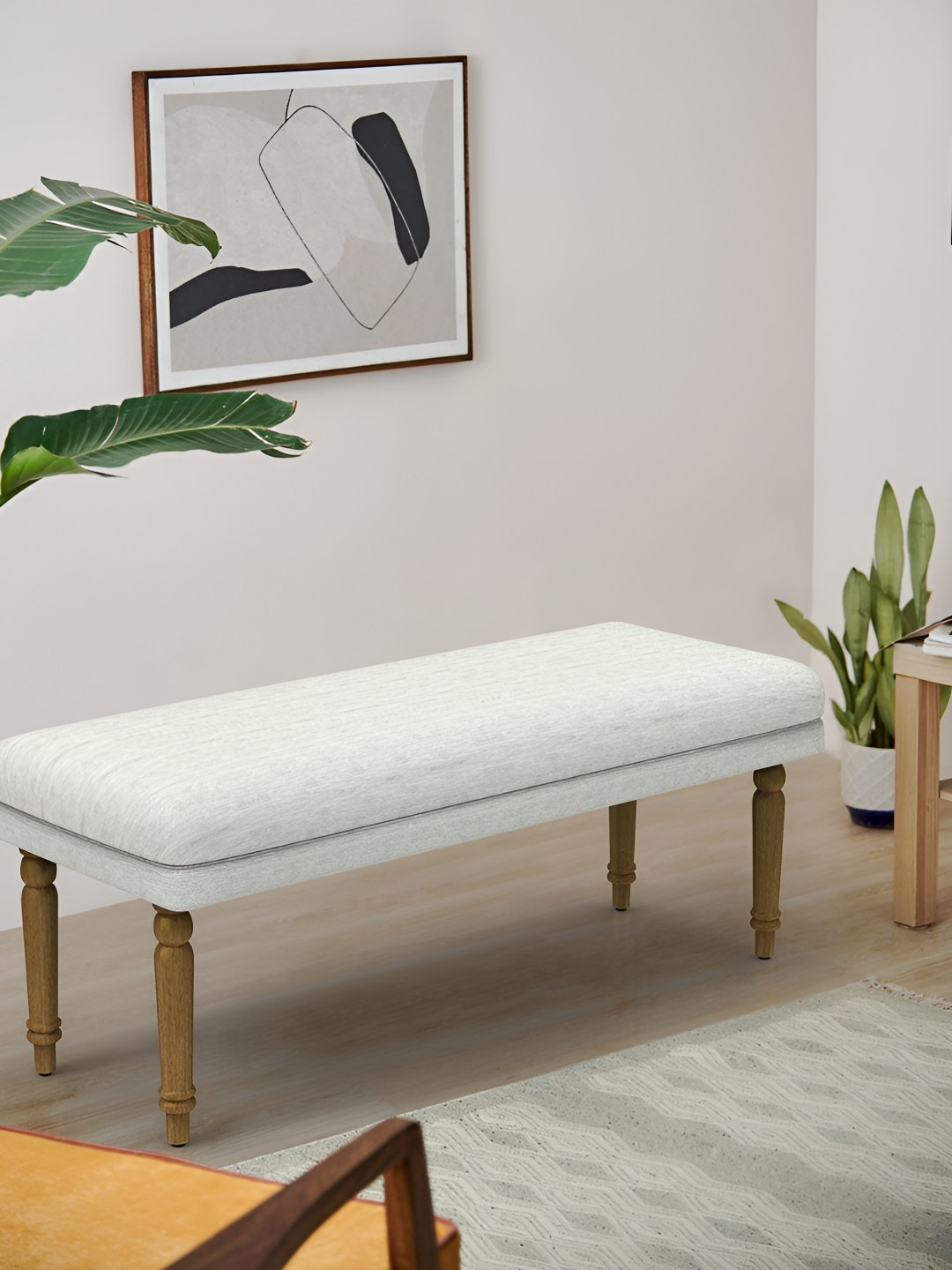 Chumbak Nawaab Bench - Srilanka Ivory