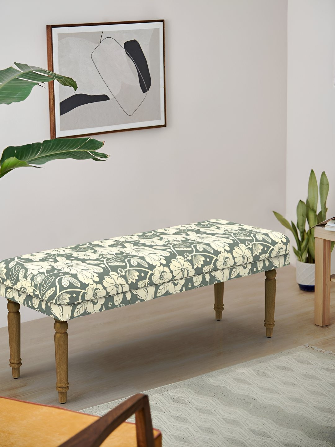 Chumbak Nawaab Bench - Grey'S Garden Lounge Chair