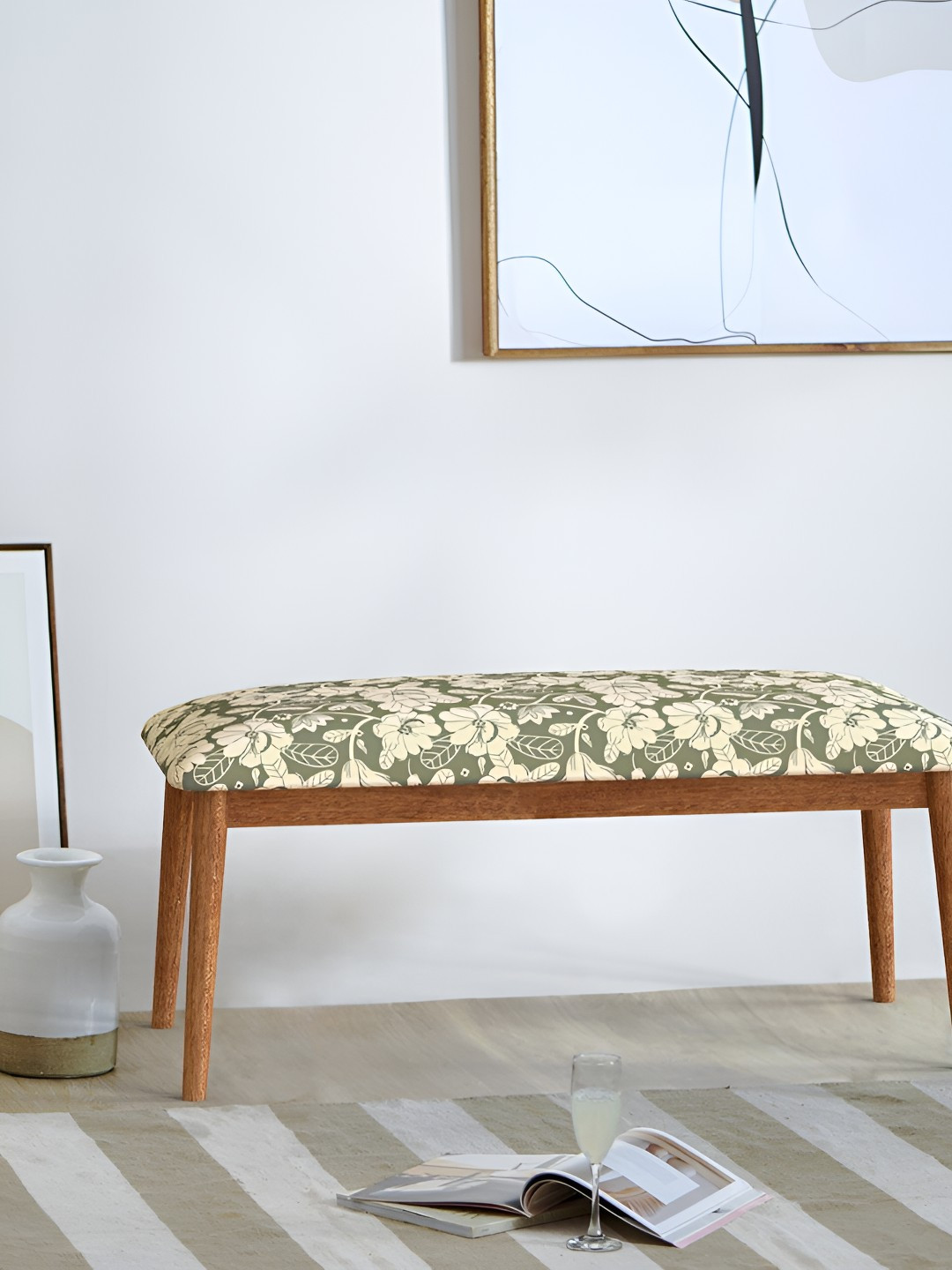 Chumbak Jodhpur Bench - Grey'S Garden Lounge Chair