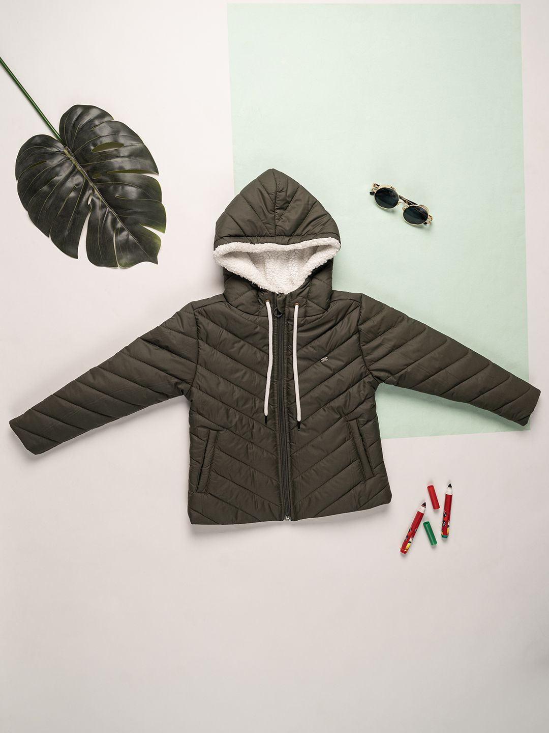 Purple United Kids Unisex Kids Puffer Jacket