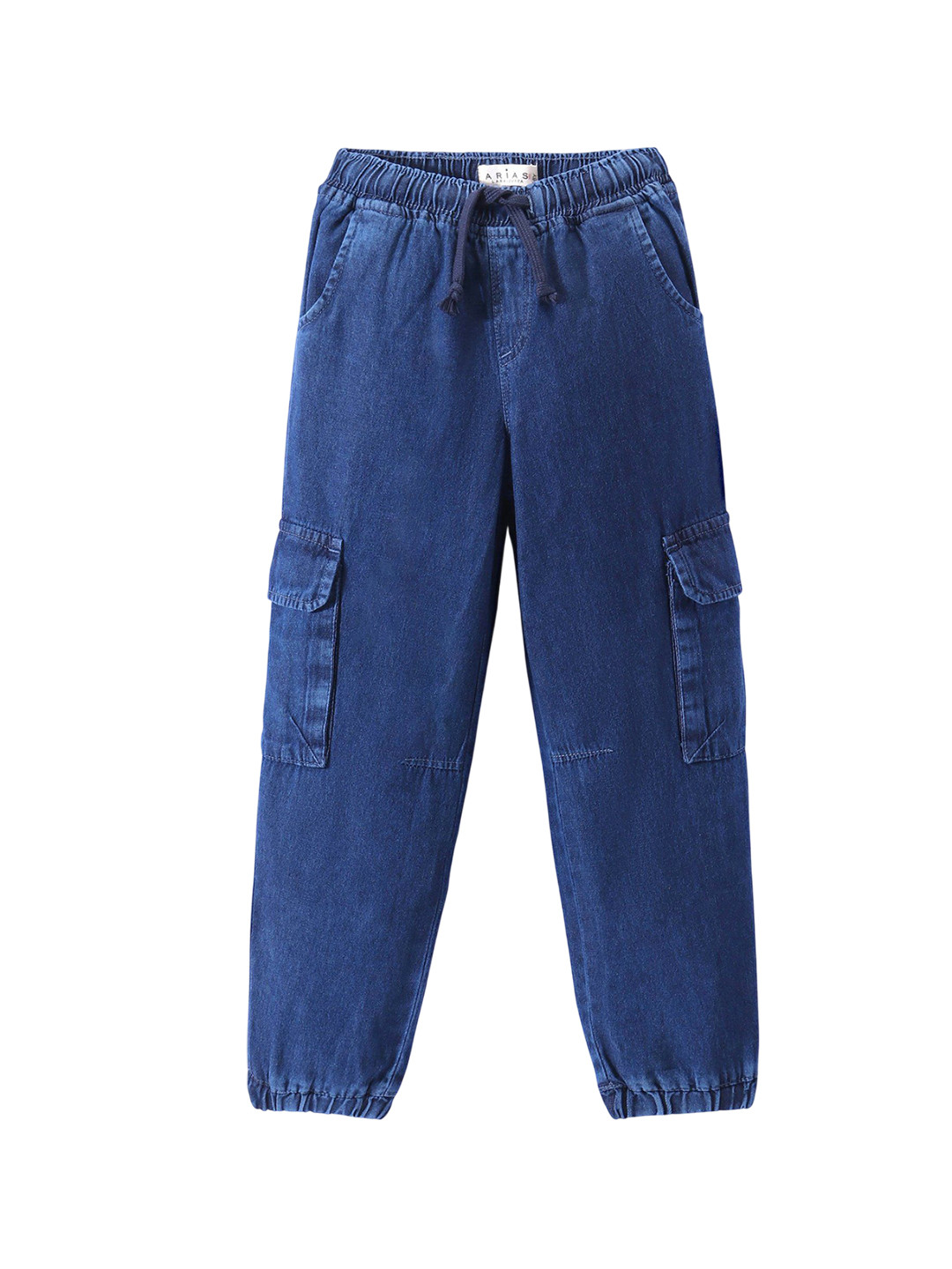 ARIAS By LARA DUTTA Boys Denim High-Rise Cargo Jeans