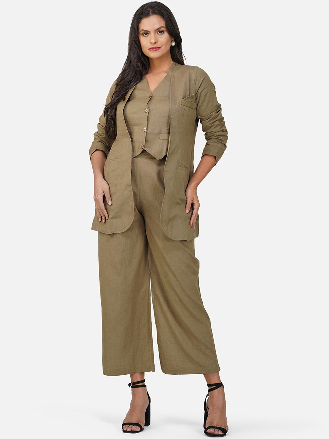 Stitchinc Flare It Coat Jacket With Trousers