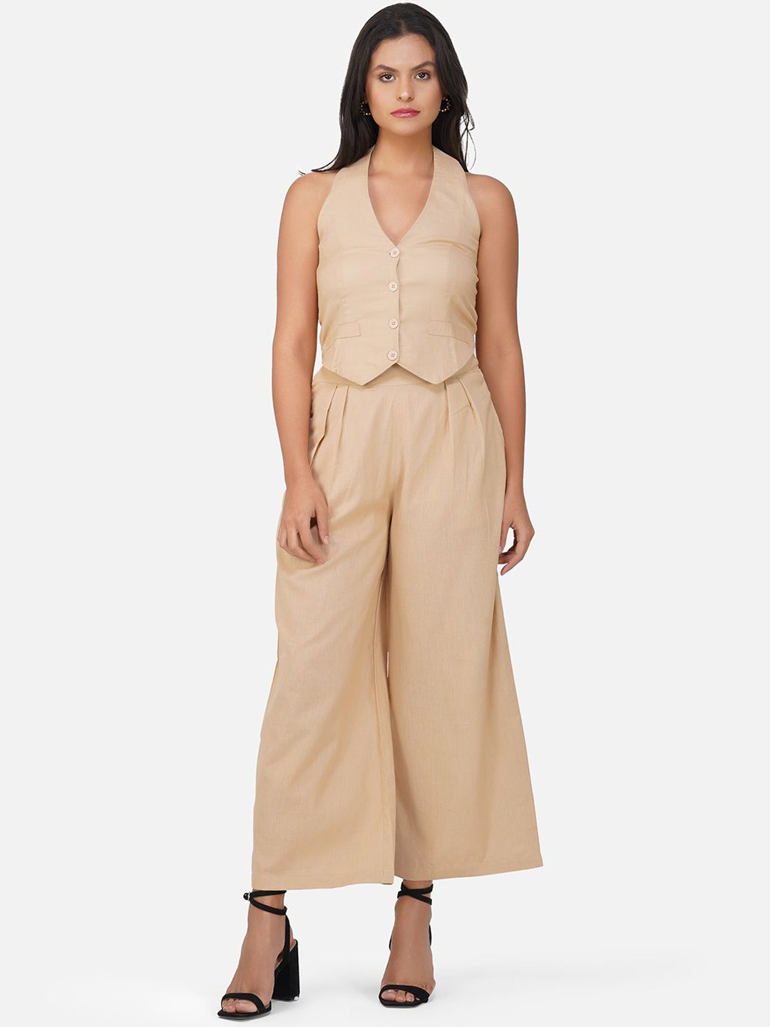 Stitchinc V-Neck Waistcoat With Trousers & Blazer