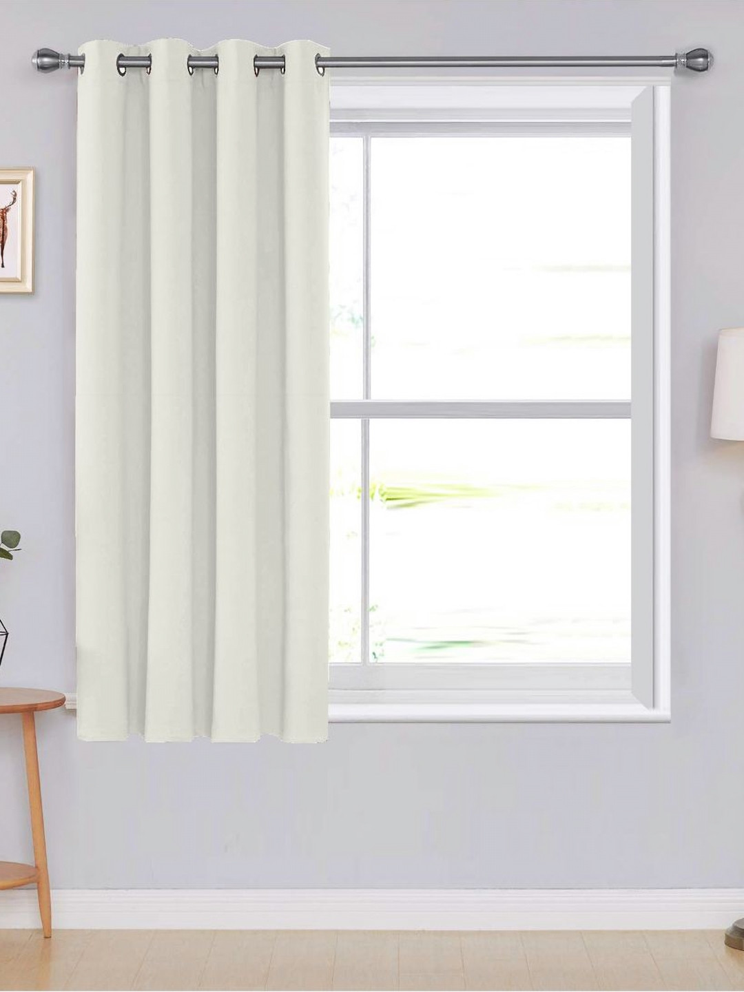 Divine Casa Cream-Coloured Black Out Window Curtain