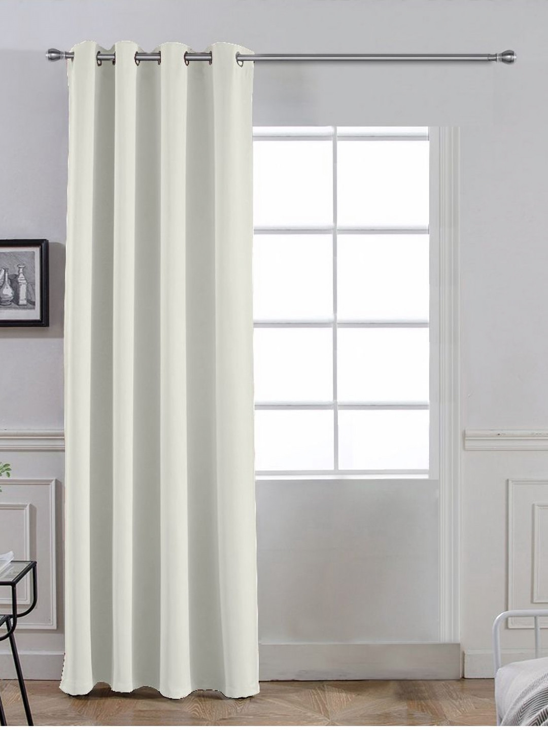 Divine Casa Cream-Coloured Black Out Door Curtain
