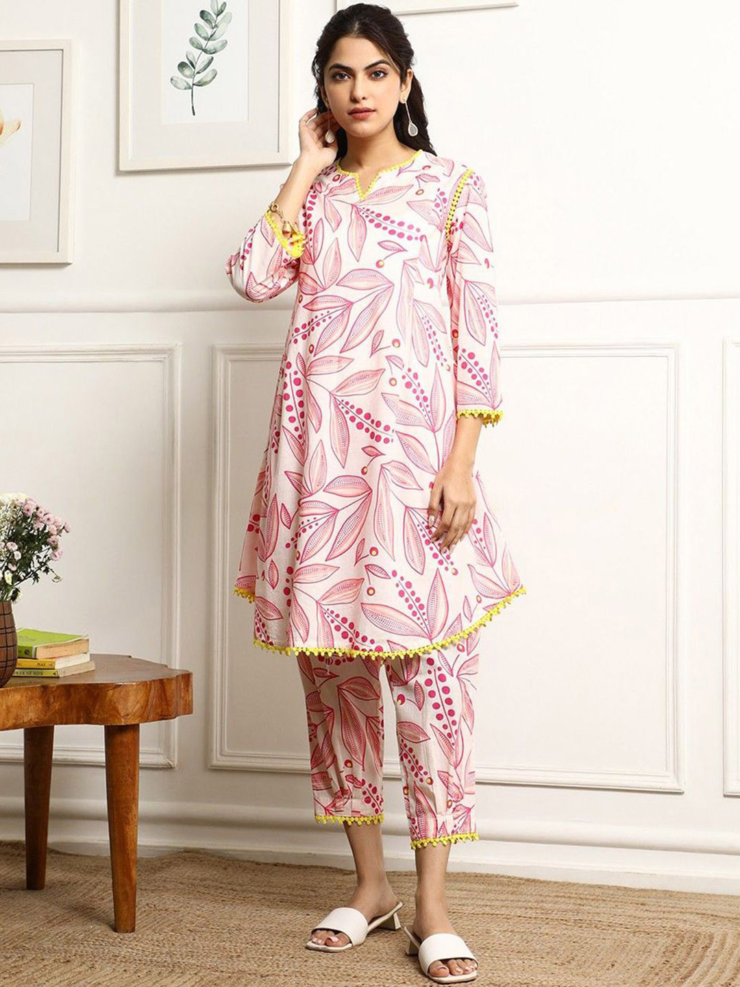 Royal Export Floral Printed Tunic With Trouser