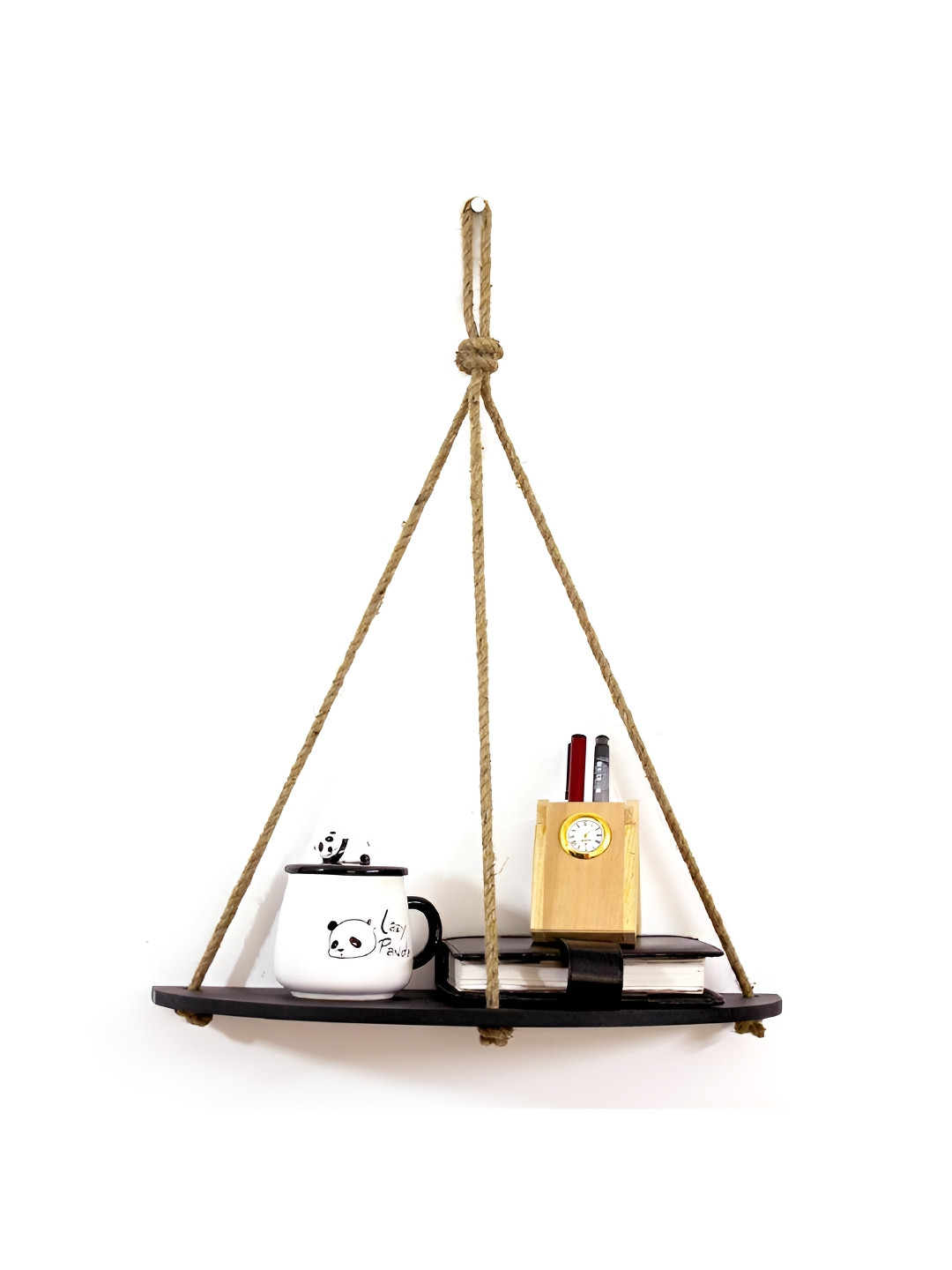 VAH Kya Bat Hai !! Black Wooden Floating Shelves