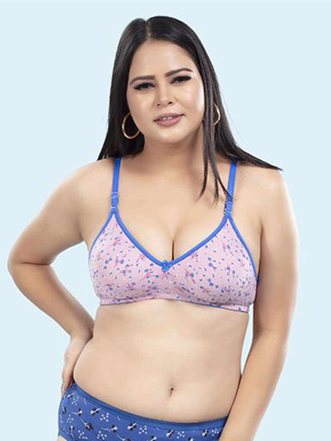 BOLD & BAE Women Everyday Floral Printed Full Coverage CottonBra