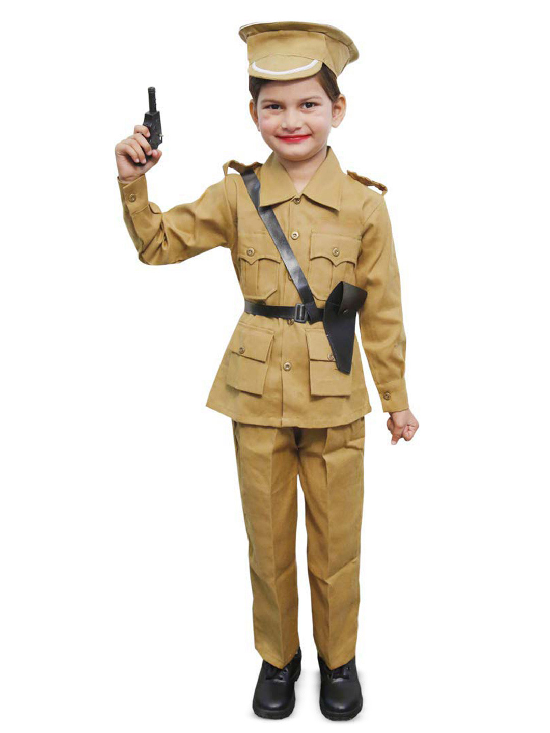 itsmycostume Kids Shirt Collar Shirt With Trousers Police Costume