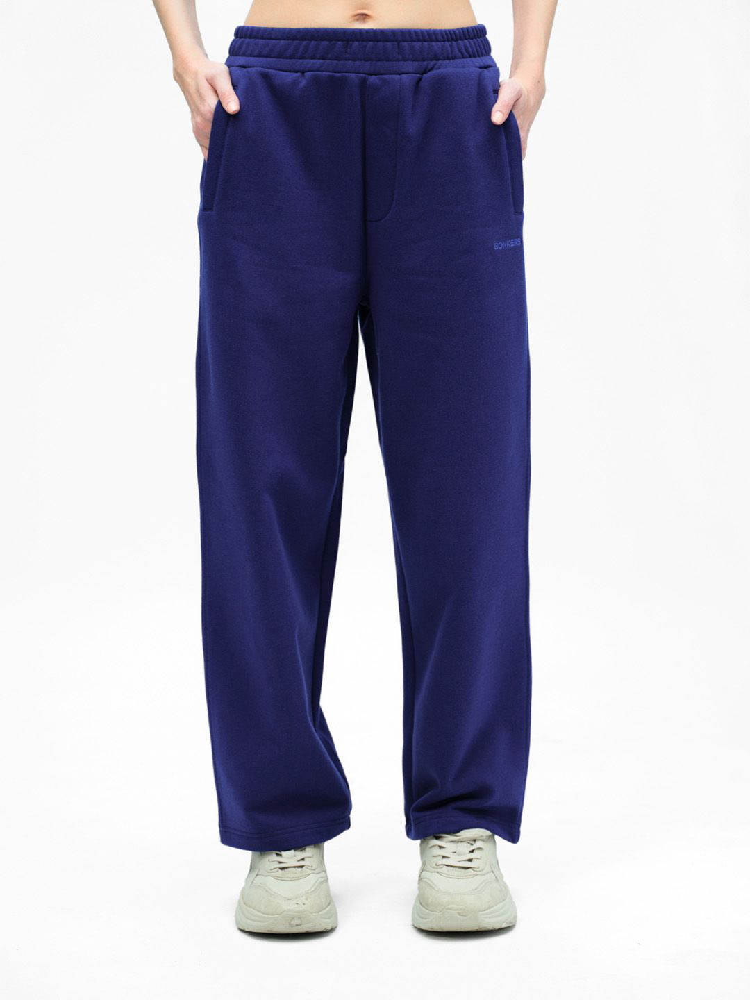 Bonkers Corner Women Navy Blue Everyday Track Pants