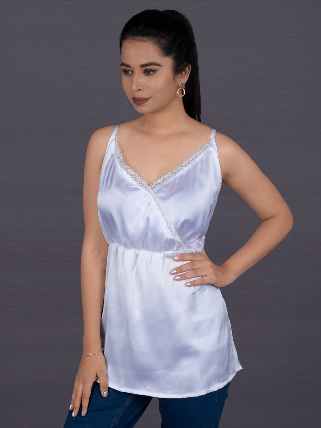 La Aimee Women Shoulder Straps Tank Top