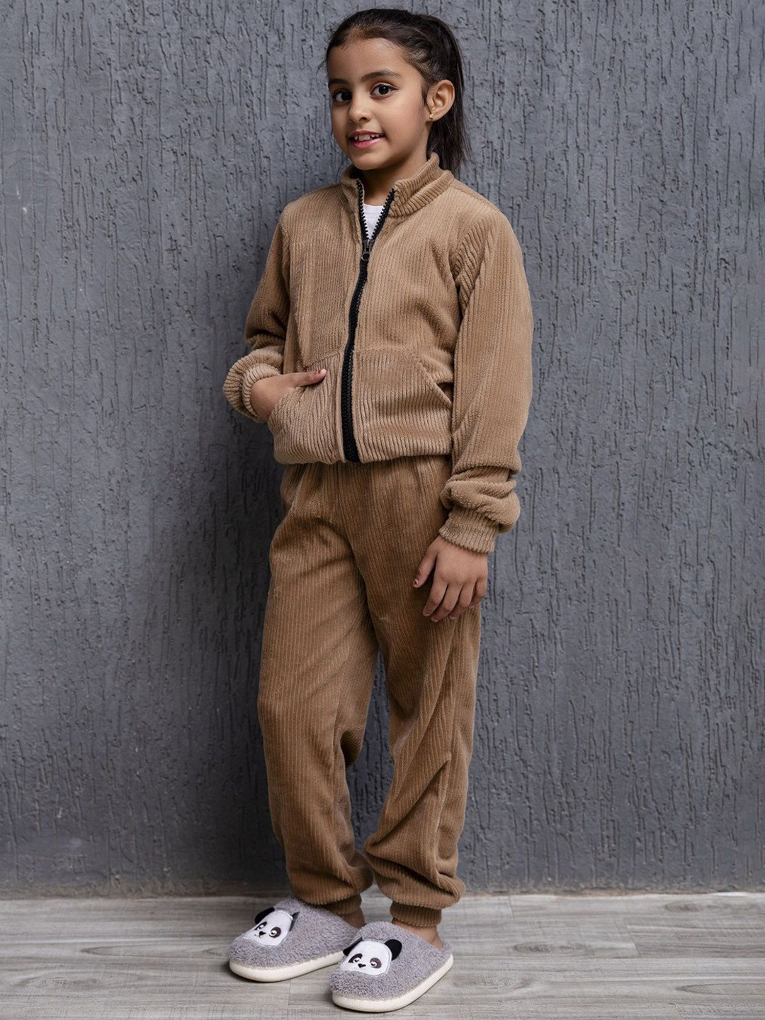 BAESD Girls Pure Wool Sweatshirt And Joggers