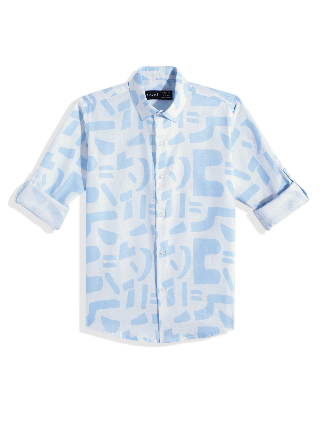 CAVIO Boys Comfort Printed Pure Cotton Casual Shirt