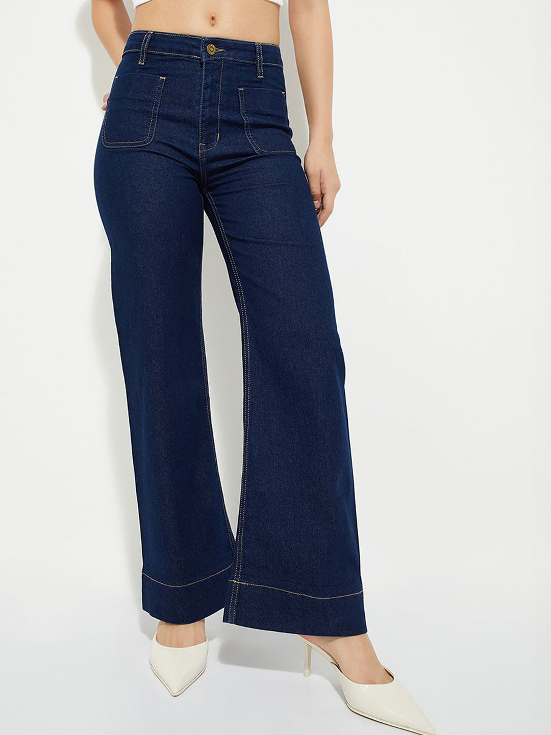 MAX URB_N Women Washed Sailor Jeans