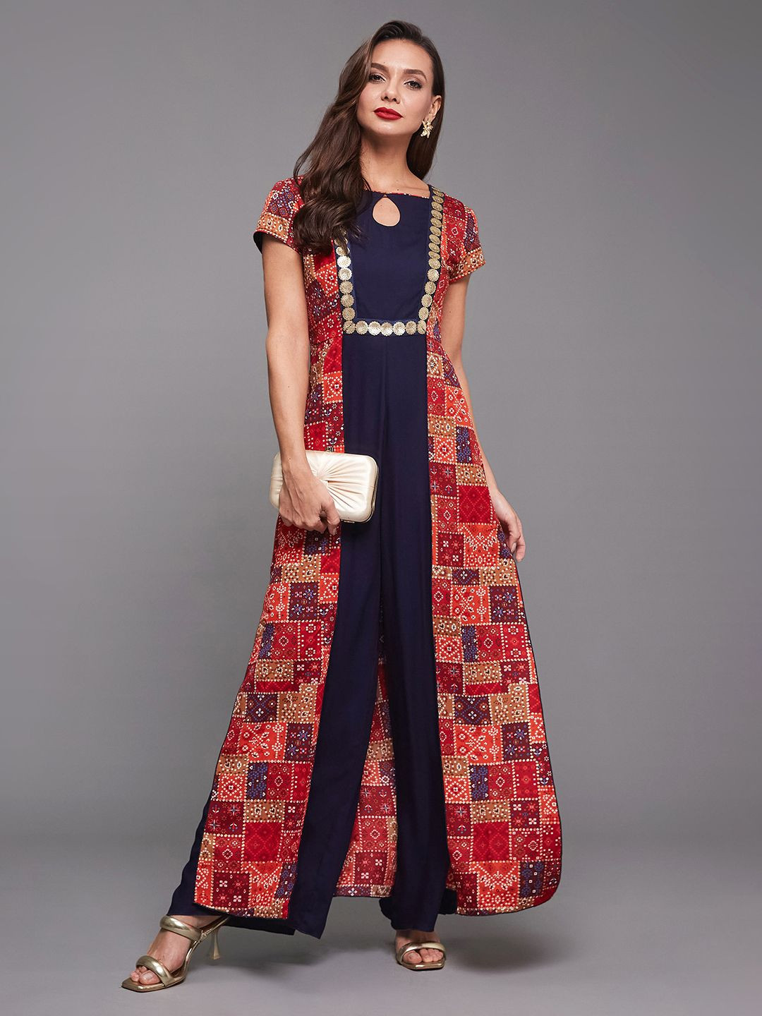 Miss Chase Women Printed Fusion wear Jumpsuit