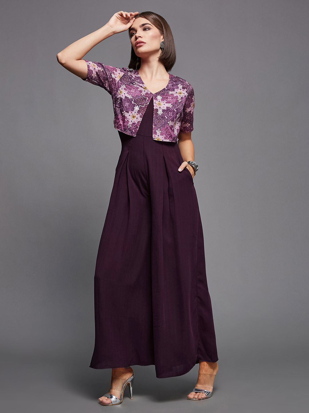Miss Chase Women Short Sleeves Basic Jumpsuit