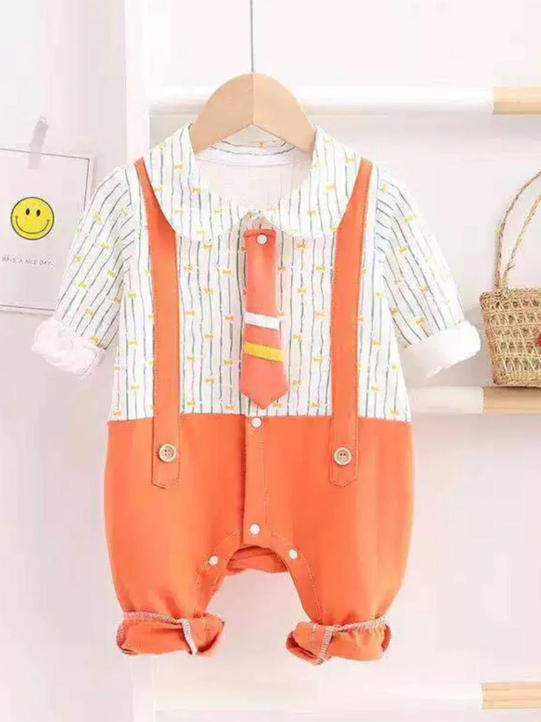 Bold N Elegant Kids Printed Tie Romper