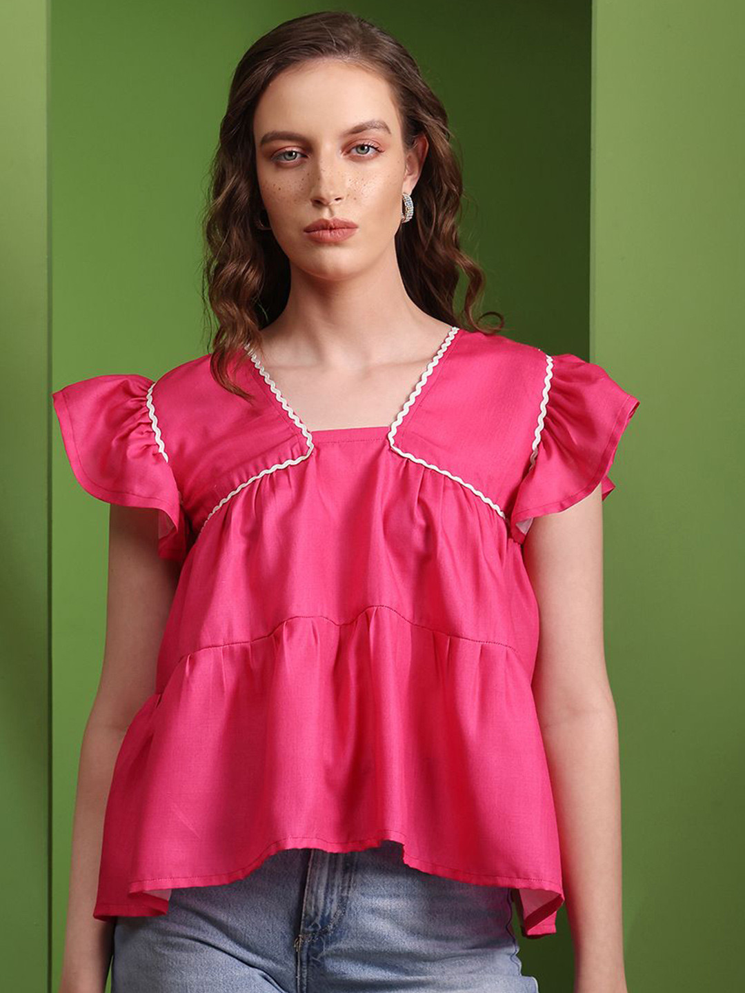 OBSHIVKA Ruffles Tiered Top